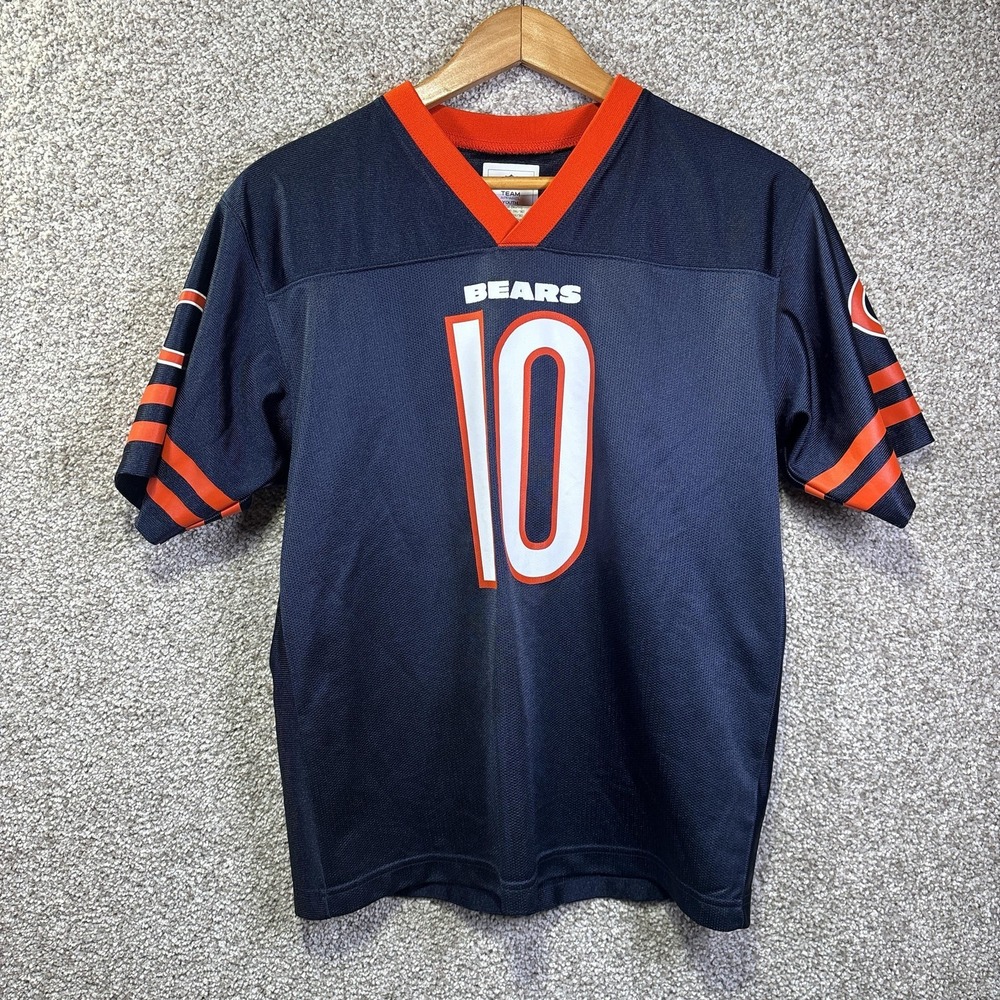 Chicago Bears Jersey Boys Large Blue NFL Football Mitchell Trubisky 10 NFL